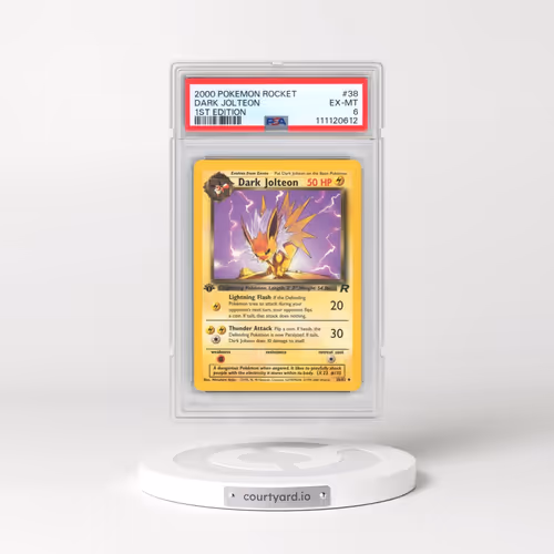 2000 Pokémon Rocket #38 Dark Jolteon - 1st Edition (PSA 6 EX-MT)