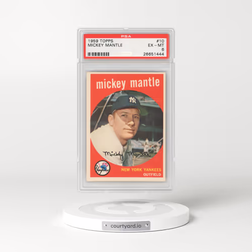1959 Topps #10 Mickey Mantle (PSA 6 EX-MT)