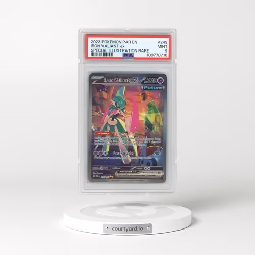 2023 Pokémon Par EN-Paradox Rift #249 Iron Valiant EX - Holo Special Illustration Rare (PSA 9 MINT)