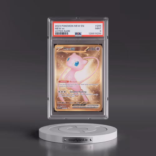 2023 Pokémon Mew EN-151 #205 Mew EX - Holo Hyper Rare (PSA 9 MINT)