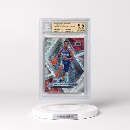 2018 Panini Spectra #76 Shai Gilgeous-Alexander - White Sparkle (BGS 9.5 GEM MINT)