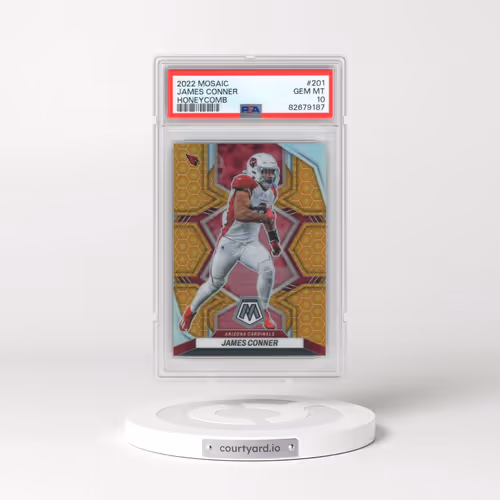 2022 Panini Mosaic #201 James Conner - Honeycomb (PSA 10 GEM MINT)
