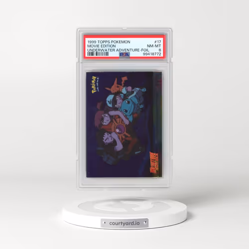 1999 Topps Pokémon the Movie Edt #17 Movie Edition - Underwater Adventure-Foil (PSA 8 NM-MT)