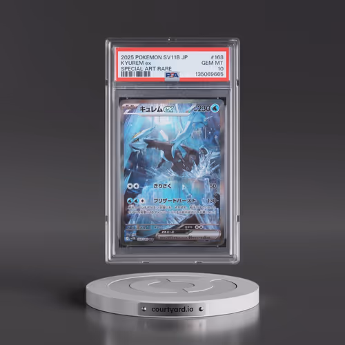 2025 Pokémon Sv11b-Black Bolt #168 Kyurem EX - Holo Special Art Rare (PSA 10 GEM MINT)