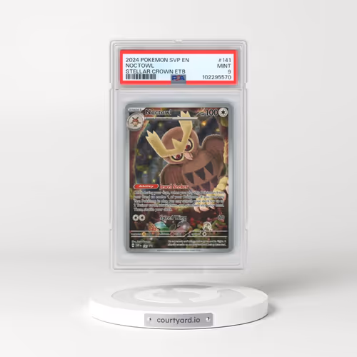 2024 Pokémon Svp EN-SV Black Star Promo #141 Noctowl - Stellar Crown Elite Trainer Box (PSA 9 MINT)