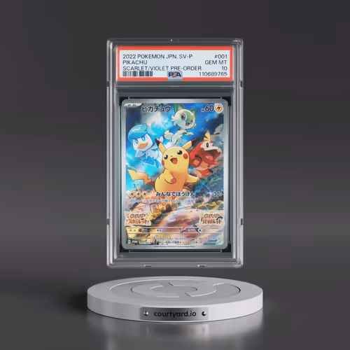 2022 Pokémon SV Promo #001 Pikachu - Scarlet & Violet Pre-Order (PSA 10 GEM MINT)