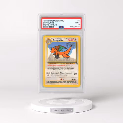 1999 Pokémon Game Movie #5 Dragonite - Movie Promo (PSA 9 MINT)