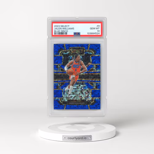 2023 Panini Select #9 Jalen Williams - Blue Disco (PSA 10 GEM MINT)