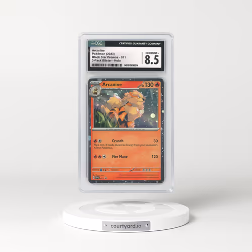 2023 Black Star Promos - Scarlet & Violet SVP EN #011 Arcanine - 3-Pack Blister Holo (CGC 8.5 NM-MT+)