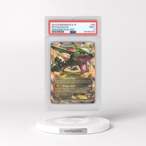 2012 Pokémon Black & White Dragons Exalted #85 Rayquaza EX - Holo (PSA 9 MINT)