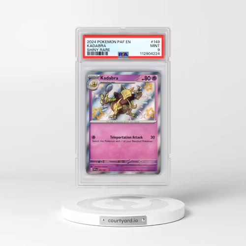 2024 Pokémon Paf EN-Paldean Fates #149 Kadabra - Shiny Rare (PSA 9 MINT)