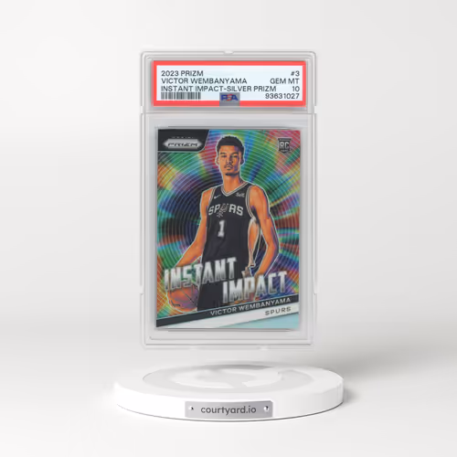 2023 Panini Prizm Instant Impact #3 Victor Wembanyama - Silver Prizm (PSA 10 GEM MINT)