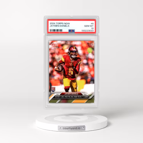 2024 Topps Now #6 Jayden Daniels (PSA 10 GEM MINT)