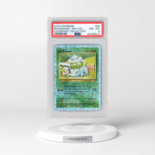 2002 Pokémon Legendary Collection #68 Bulbasaur - Reverse Foil (PSA 8 NM-MT)