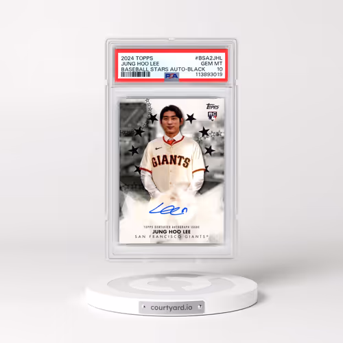 2024 Topps Baseball Stars Autographs #BSA2JHL Jung Hoo Lee - Series 2-Black (PSA 10 GEM MINT)