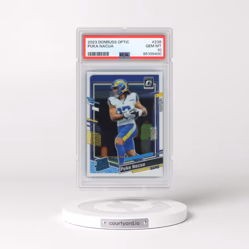 2023 Panini Donruss Optic #238 Puka Nacua (PSA 10 GEM MINT)