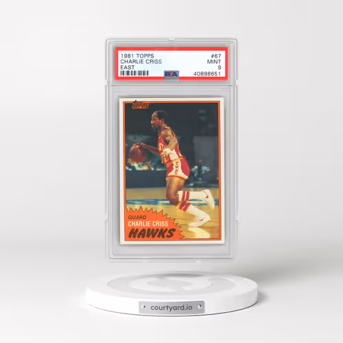 1981 Topps #67 Charlie Criss - East (PSA 9 MINT)