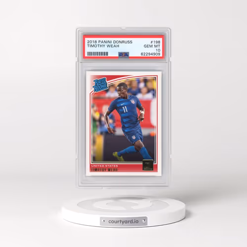 2018 Panini Donruss #198 Timothy Weah (PSA 10 GEM MINT)