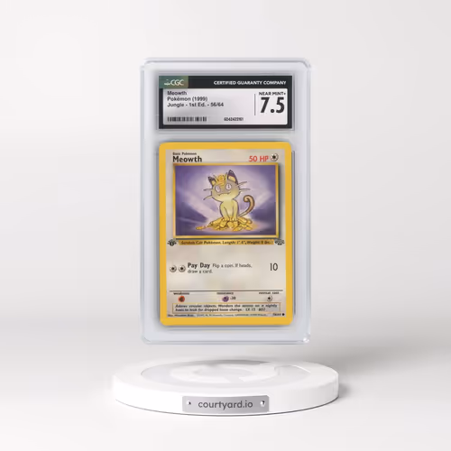 1999 Jungle #56/64 Meowth - 1st Edition 1st Edition (CGC 7.5 NM+)