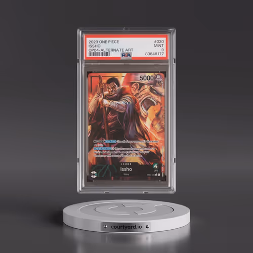 2023 One Piece OP04-Kingdoms of Intrigue #020 Issho - Alternate Art (PSA 9 MINT)