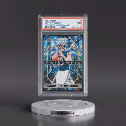 2024 Panini Prizm Prizmatic #1 Caleb Williams - Green Wave (PSA 9 MINT)