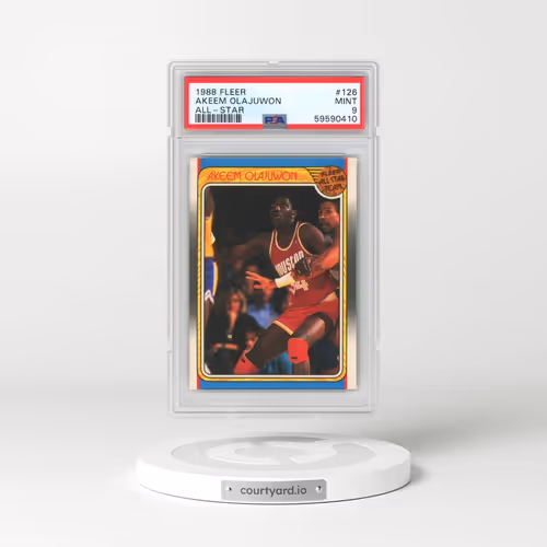 1988 Fleer #126 Akeem Olajuwon - All-Star (PSA 9 MINT)