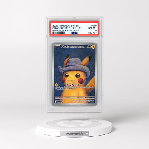 2023 Pokémon Svp EN-SV Black Star Promo #085 Pikachu With Grey Felt Hat - Pokemon X Van Gogh (PSA 8 NM-MT)