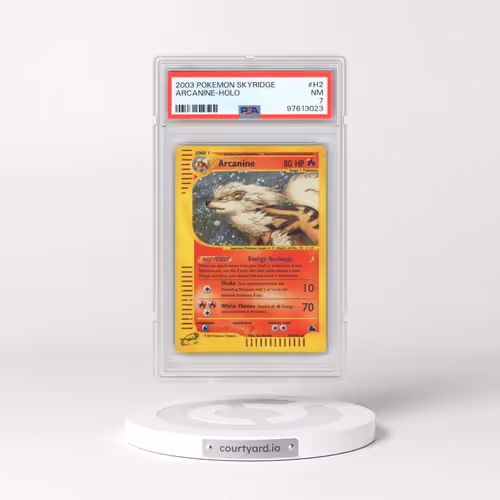 2003 Pokémon Skyridge #H2 Arcanine - Holo (PSA 7 NM)