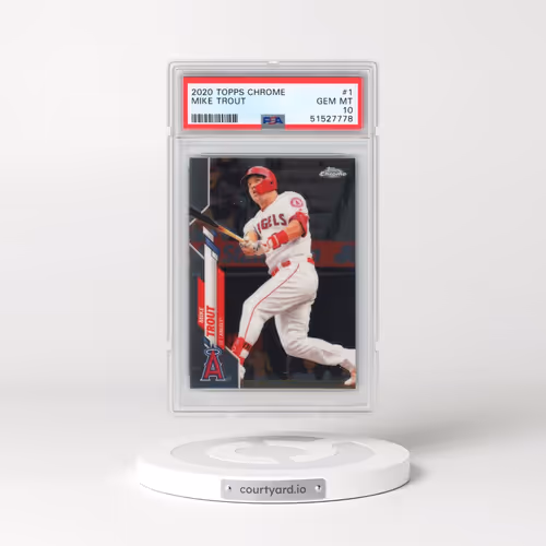 2020 Topps Chrome #1 Mike Trout (PSA 10 GEM MINT)