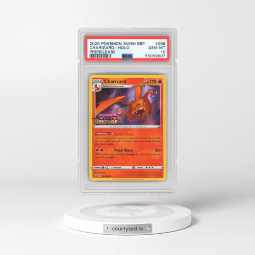 2020 Pokémon Swsh Black Star Promo #066 Charizard - Holo Prerelease (PSA 10 GEM MINT)