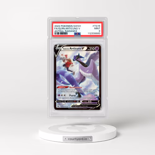 2022 Pokémon Sword & Shield Astral Radiance #TG16 Galarian Articuno V - Holo Full Art (PSA 9 MINT)
