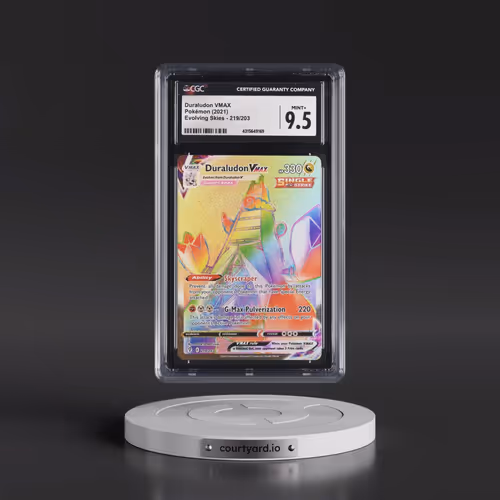 2021 Evolving Skies #219/203 Duraludon VMAX - Rainbow Rare Holo (CGC 9.5 MINT+)
