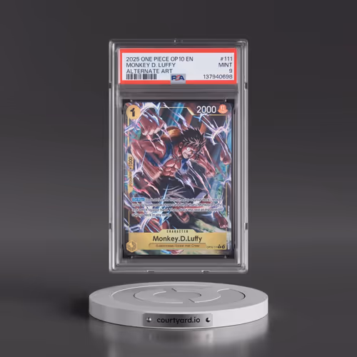 2025 One Piece OP10-Royal Blood #111 Monkey D. Luffy - Alternate Art (PSA 9 MINT)