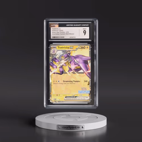 2025 Pokémon Svp EN-SV Black Star Promo #215 Toxtricity EX - Holo Illustration Contest 2024 (CGC 9 M