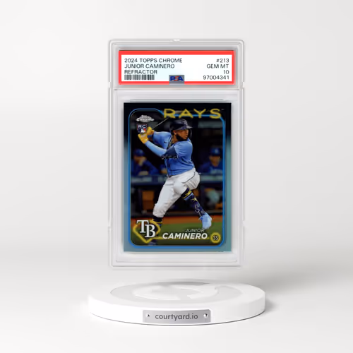 2024 Topps Chrome #213 Junior Caminero - Refractor (PSA 10 GEM MINT)