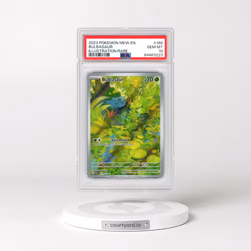 2023 Pokémon Mew EN-151 #166 Bulbasaur - Illustration Rare (PSA 10 GEM MINT)