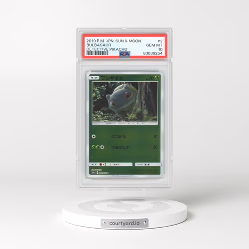 2019 Japanese Detective Pikachu #2 Bulbasaur (PSA 10 GEM MINT)