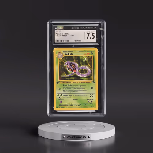 1999 Fossil #31/62 Arbok - 1st Edition 1st Edition (CGC 7.5 NM+)