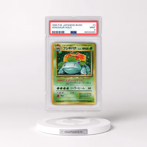 1996 Pokémon Basic #3 Venusaur - Holo (PSA 9 MINT)