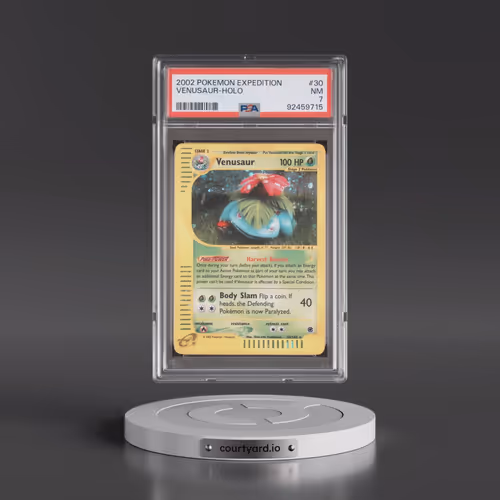 2002 Pokémon Expedition #30 Venusaur - Holo (PSA 7 NM)