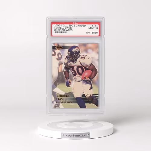 2000 Collector's Edge Graded #111 Terrell Davis - Uncirculated (PSA 9 MINT)