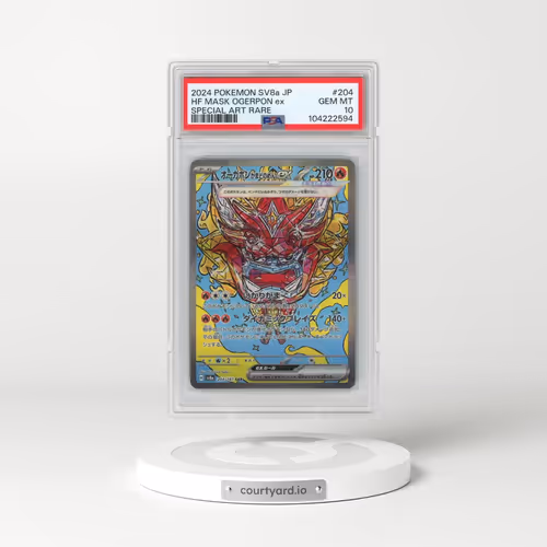 2024 Pokémon Sv8a-Terastal Fest EX #204 Hearthflame Mask Ogerpon EX - Holo Special Art Rare (PSA 10