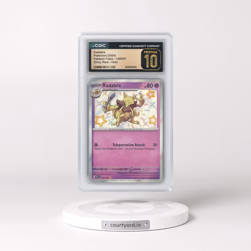 2024 Paldean Fates - PAF EN #149/091 Kadabra - Shiny Rare Holo (CGC 10 PRISTINE)
