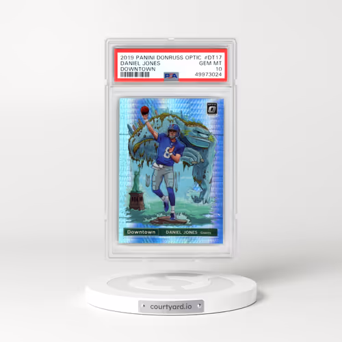 2019 Panini Donruss Optic Downtown #DT17 Daniel Jones (PSA 10 GEM MINT)