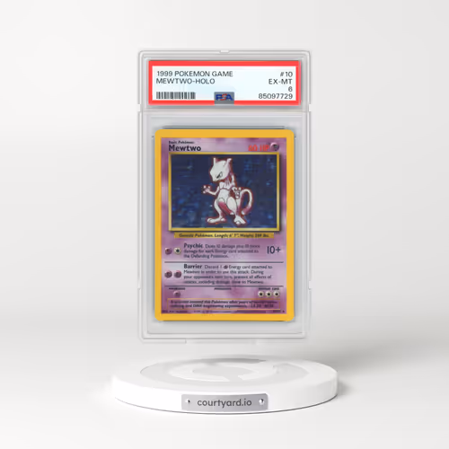 1999 Pokémon Game #10 Mewtwo - Holo (PSA 6 EX-MT)