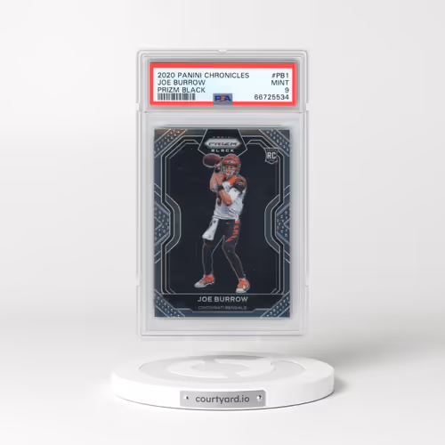 2020 Panini Chronicles Prizm Black #PB1 Joe Burrow (PSA 9 MINT)