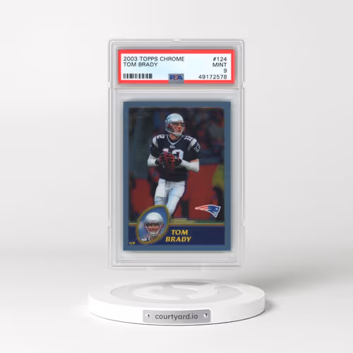 2003 Topps Chrome #124 Tom Brady (PSA 9 MINT)