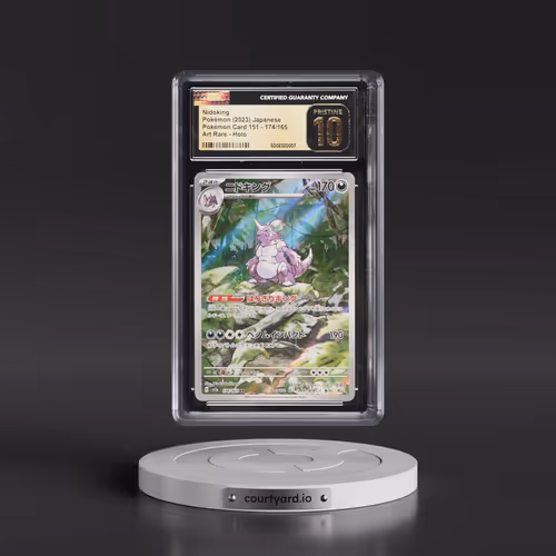 2023 Pokémon Card 151 #174/165 Nidoking - Art Rare Holo (CGC 10 PRISTINE)