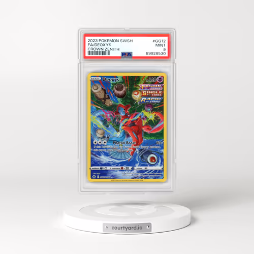 2023 Pokémon Sword and Shield Crown Zenith #GG12 Deoxys - Full Art (PSA 9 MINT)