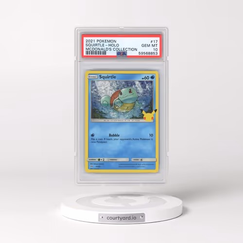 2021 Pokémon Mcdonald's Collection #17 Squirtle - Holo (PSA 10 GEM MINT)